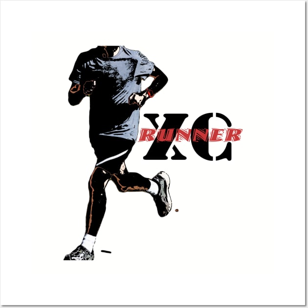 Cross country runner Wall Art by Woodys Designs